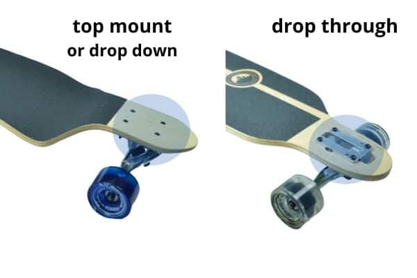 longboard - drop deck vs drop through