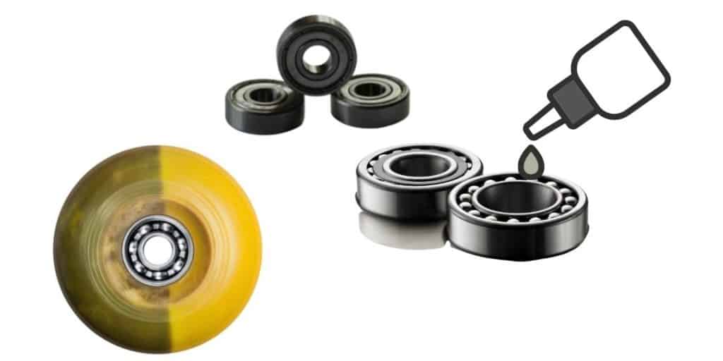 lubricating skateboard wheels bearing