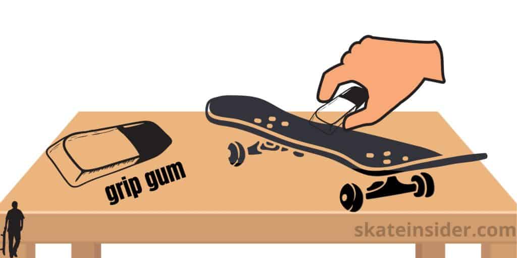 how to clean skate grip tape with grip gum