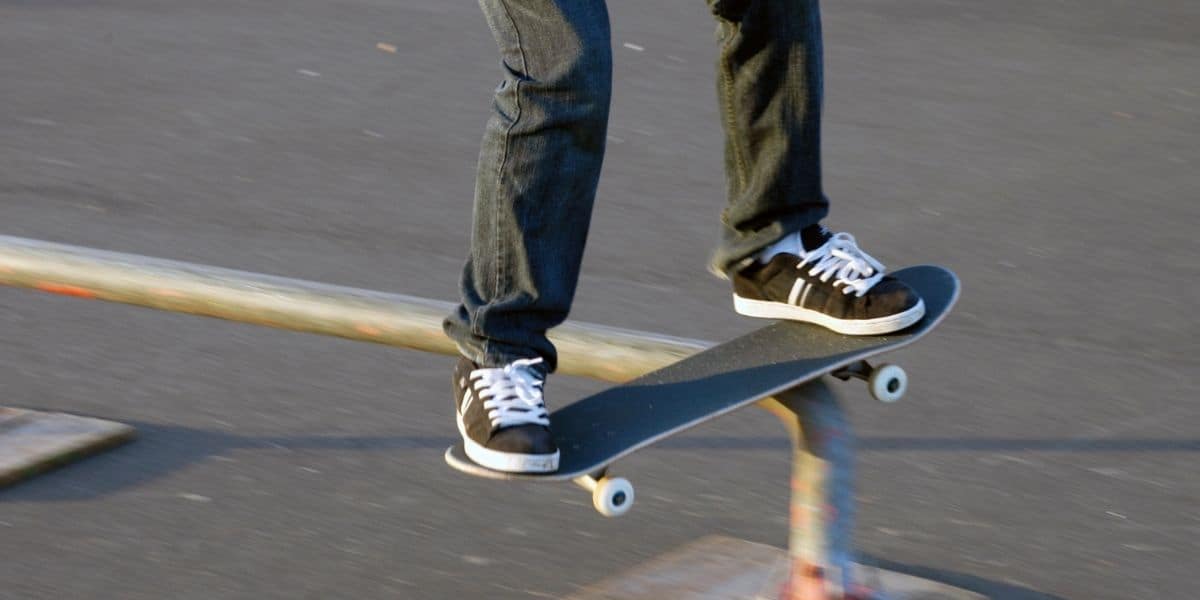 skateboard rail feature