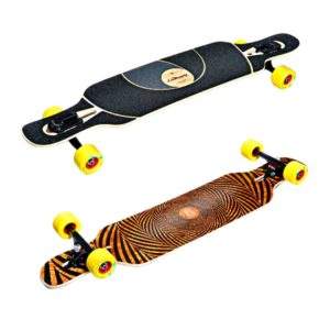 laded longboard deck for downhill riding