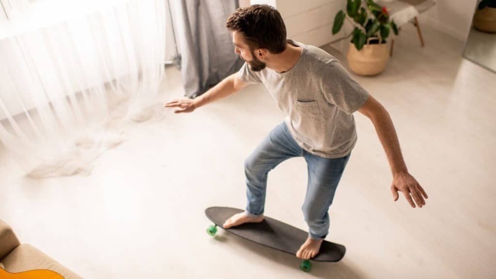 practicing skateboard balance at home is possible