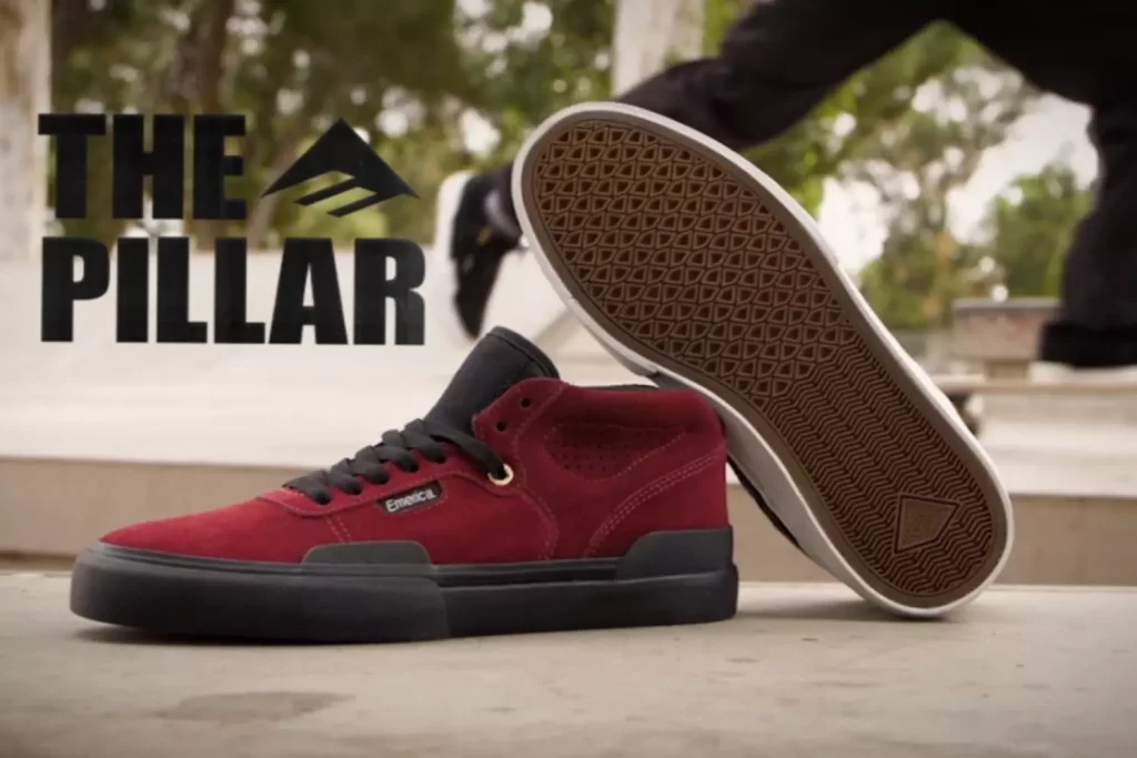 emerica men's pillar mid top vulc skate shoe offers comforts and durabilty makes it best pick for riders