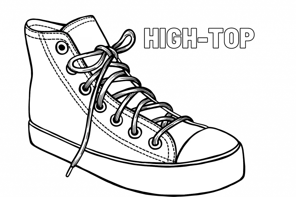 High top converse gives full protection by covering your full feet