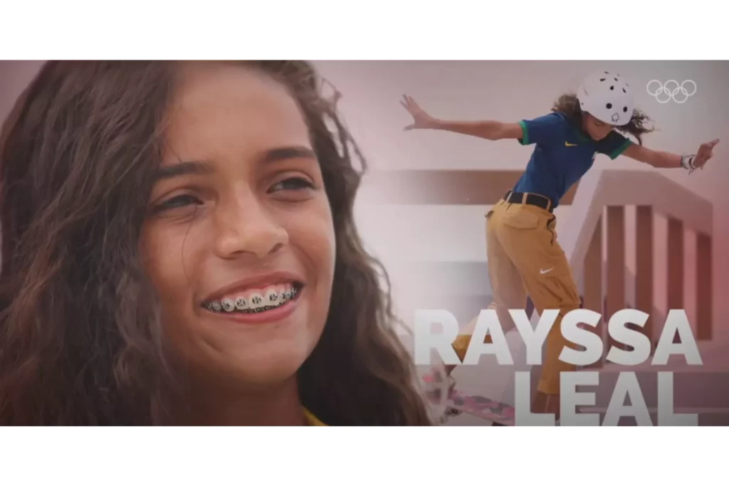 Rayssa leal is a famous female skater for street style skateboarding
